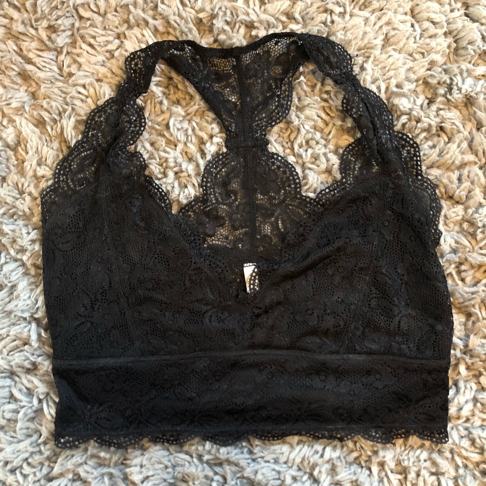 Cute black lace bralette!!!